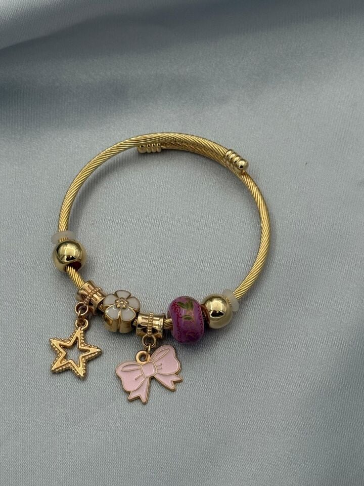 Çelik Gold PNDR Bileklik // PANDORA-1064