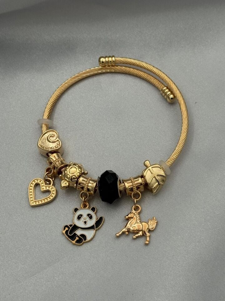 Çelik Gold PNDR Bileklik // PANDORA-1066