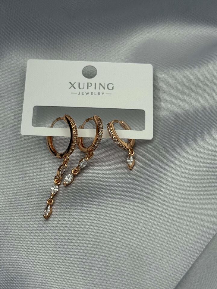 XUPING 3'lü Küpe // K-XU-1631