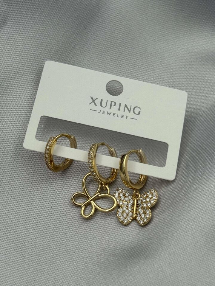 XUPING 3'lü Küpe // K-XU-1638