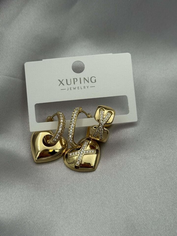 XUPING 3'lü Küpe // K-XU-1643