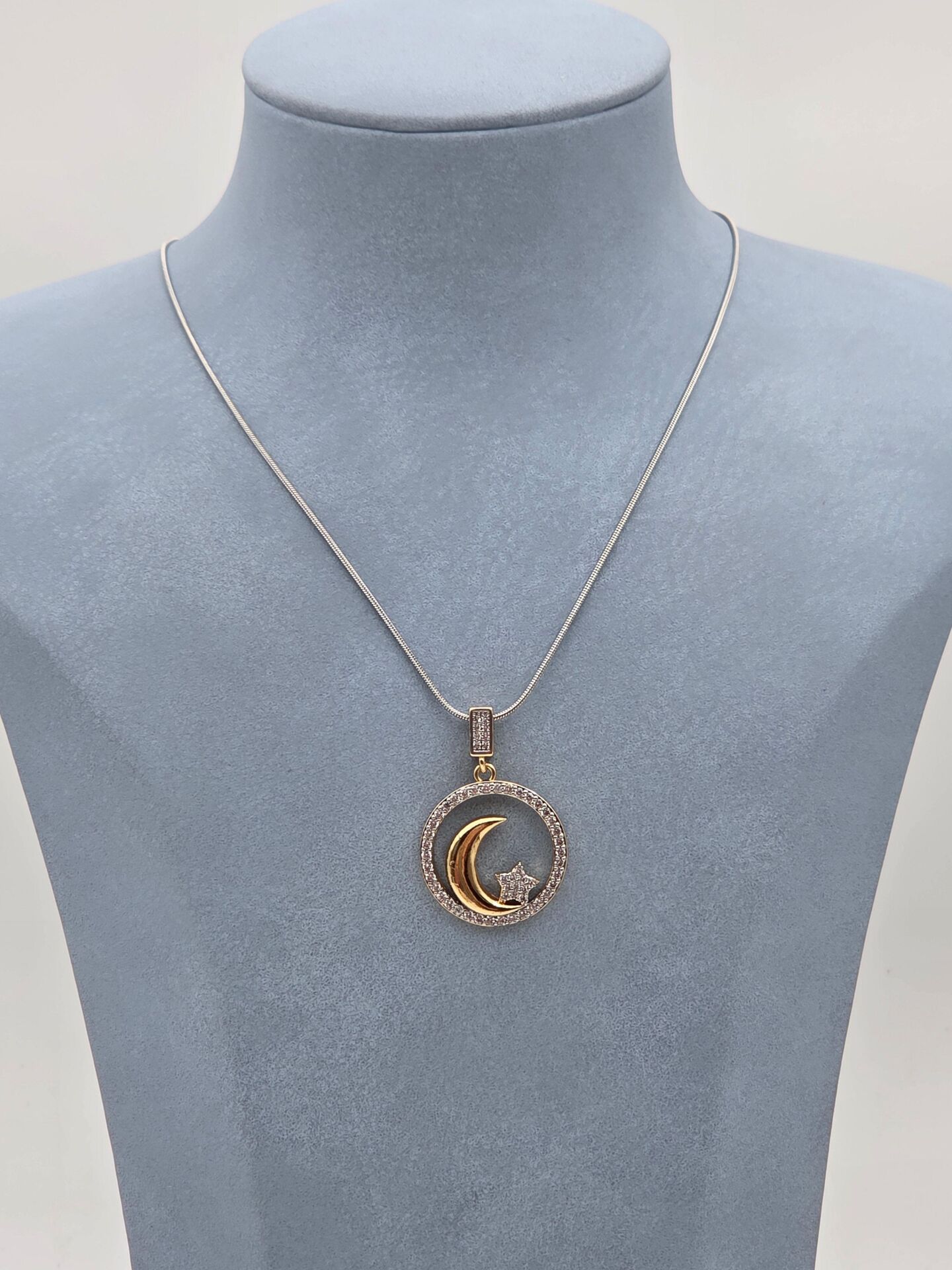 Çelik Çift Renk Kolye 45cm // KOLYE-6220