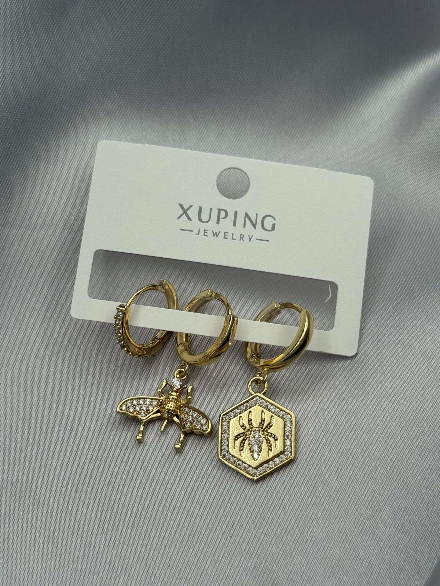 XUPING 3'lü Küpe // K-XU-1644