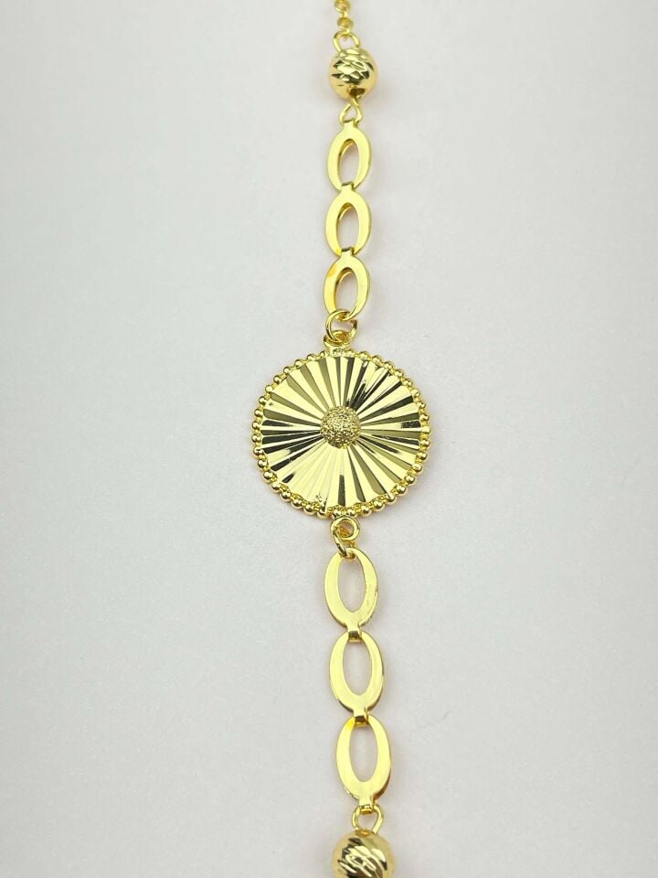 22-Carat Gold Color Jeweler Model Bracelet // GOLD-492