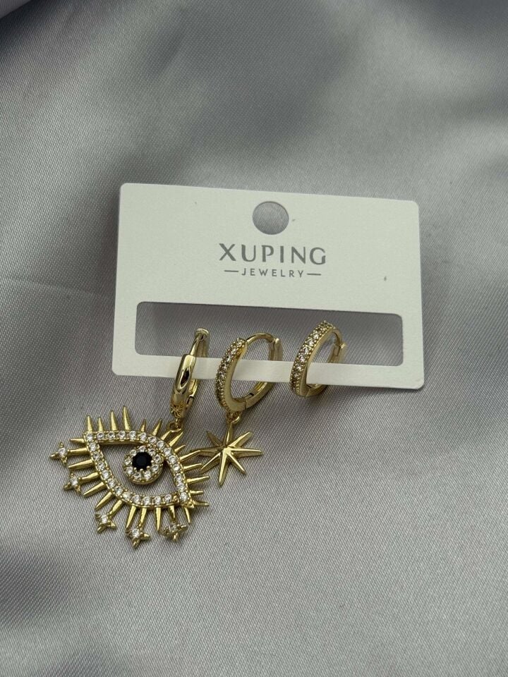 XUPING 3'lü Küpe // K-XU-1648