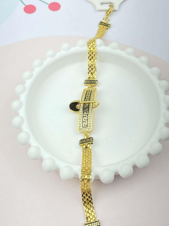 22-Carat Gold Color Jeweler Model Bracelet // GOLD-499