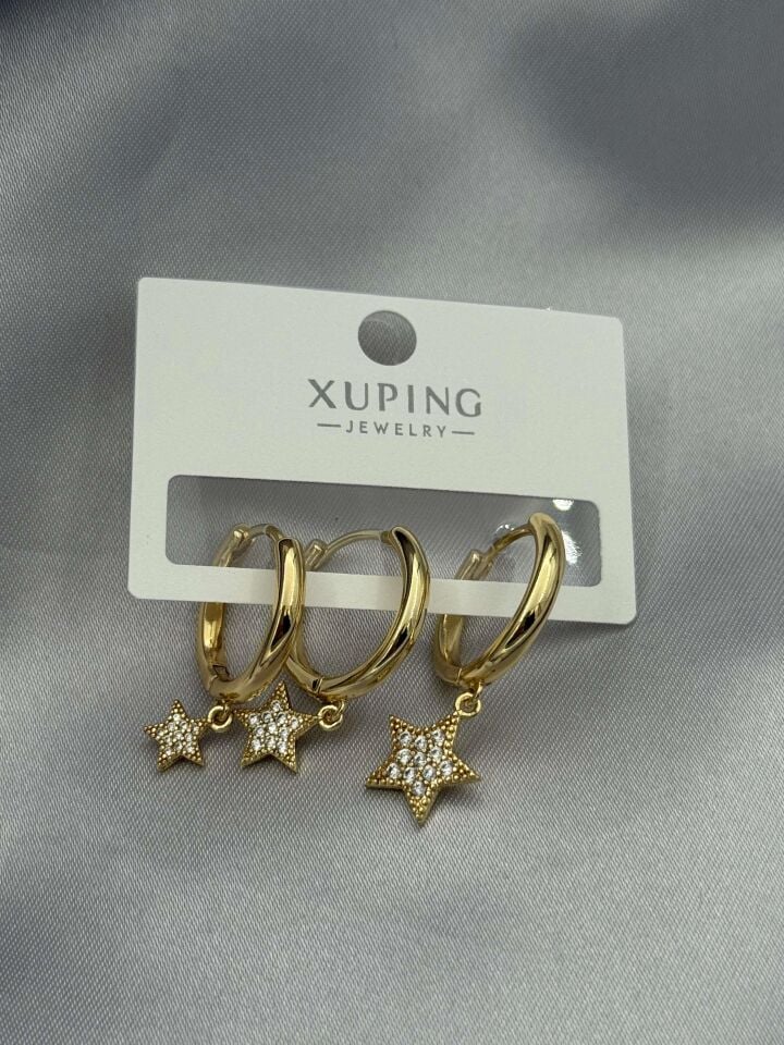 XUPING 3'lü Küpe // K-XU-1653