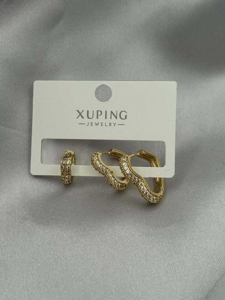 XUPING 3'lü Küpe // K-XU-1654