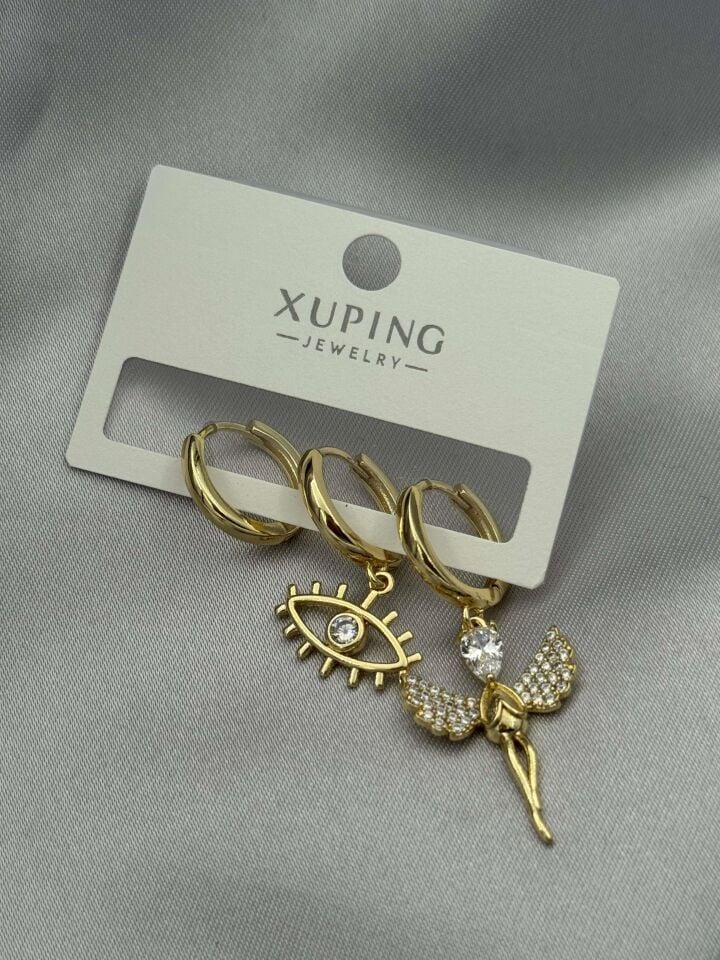 XUPING 3'lü Küpe // K-XU-1655