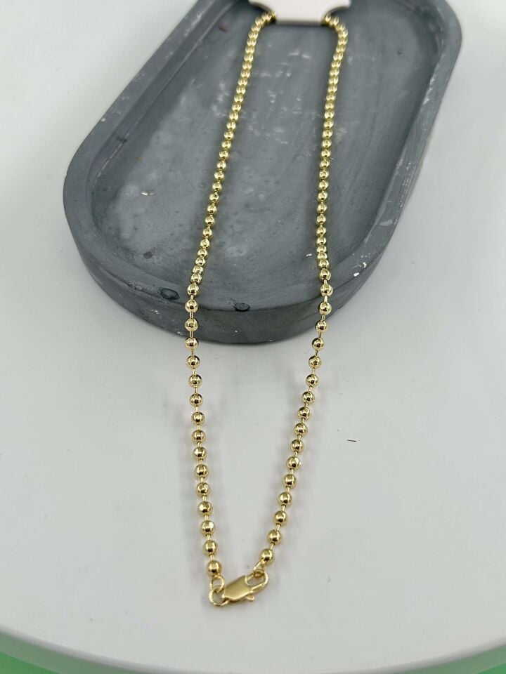 VIP 14K Top Dorika Zincir // KOLYE-4561