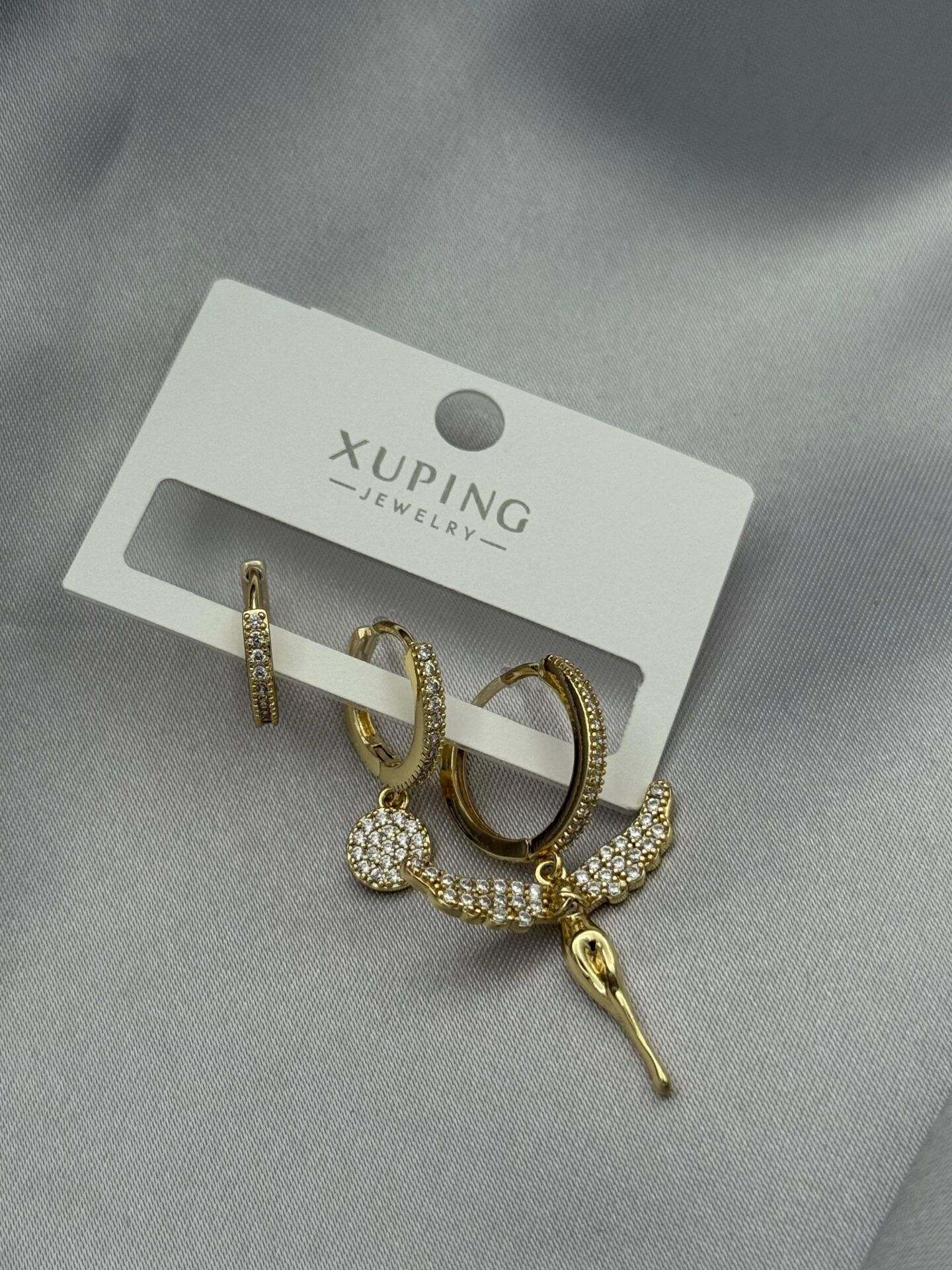 XUPING 3'lü Küpe // K-XU-1656