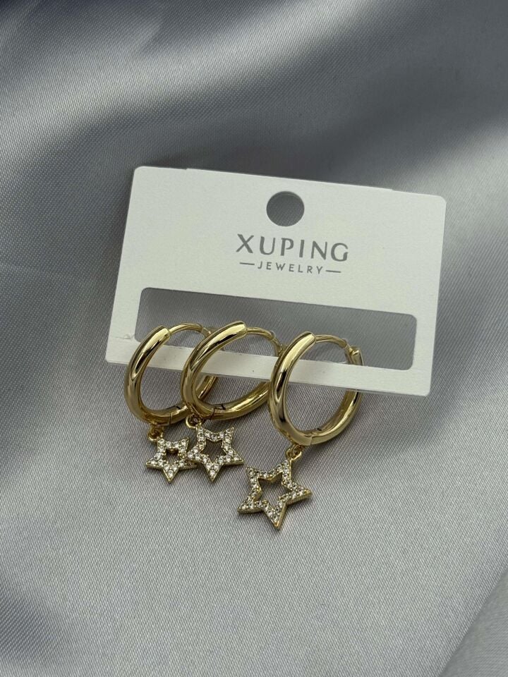XUPING 3'lü Küpe // K-XU-1658