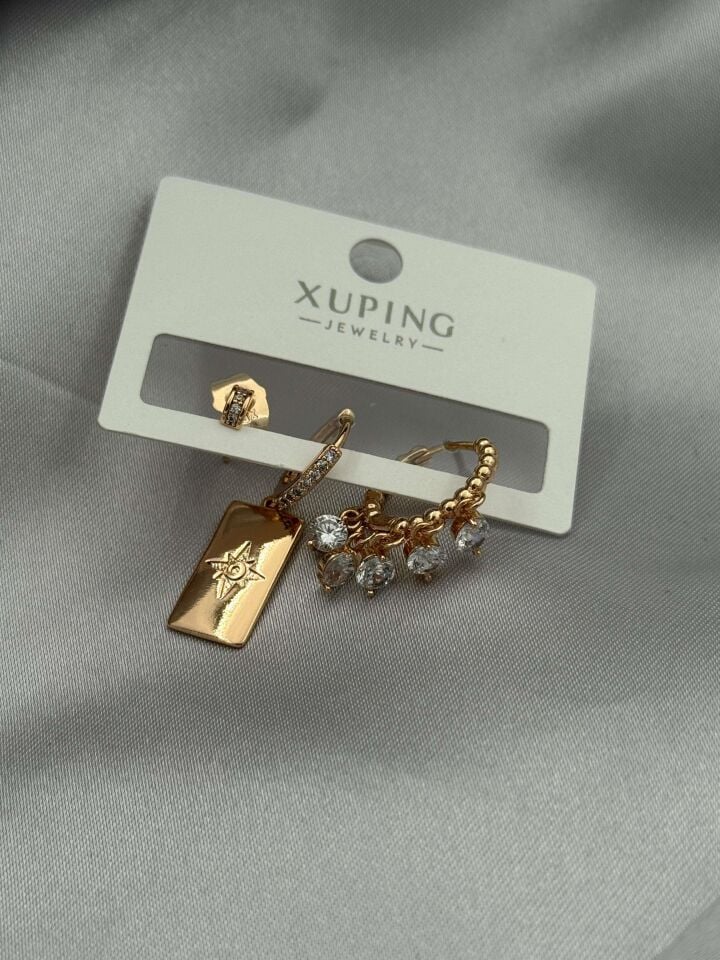 XUPING 3'lü Küpe // K-XU-1662