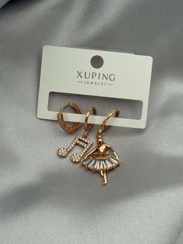 XUPING 3'lü Küpe // K-XU-1667