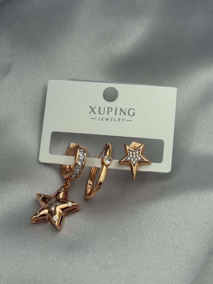 XUPING 3'lü Küpe // K-XU-1669