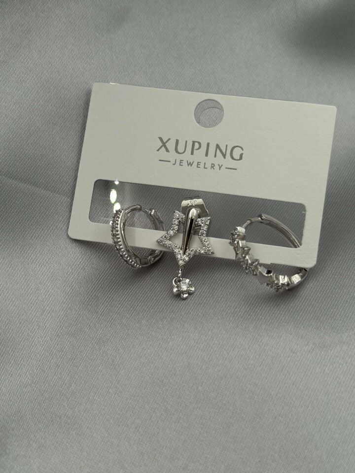 XUPING 3'lü Küpe // K-XU-1670