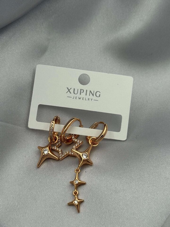 XUPING 3'lü Küpe // K-XU-1673