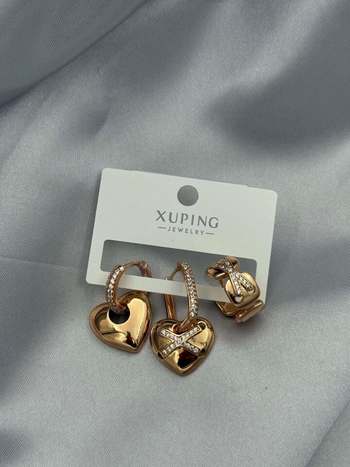 XUPING 3'lü Küpe // K-XU-1675