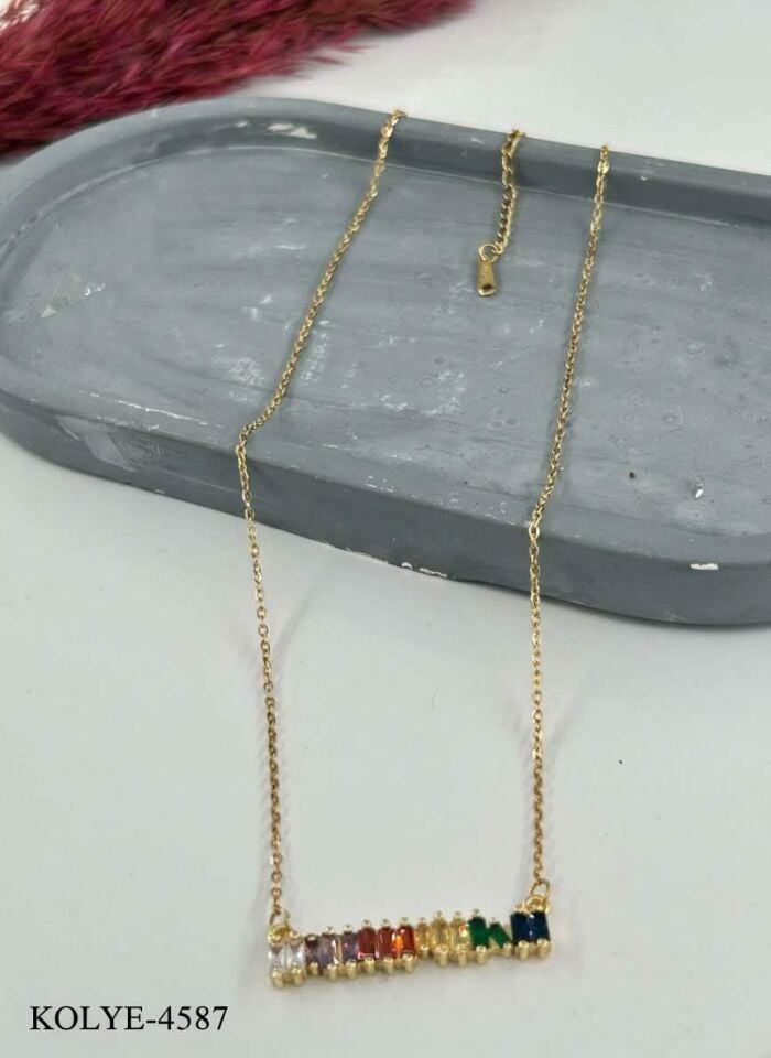 Stahlkette 45cm // HALSKETTE-4587