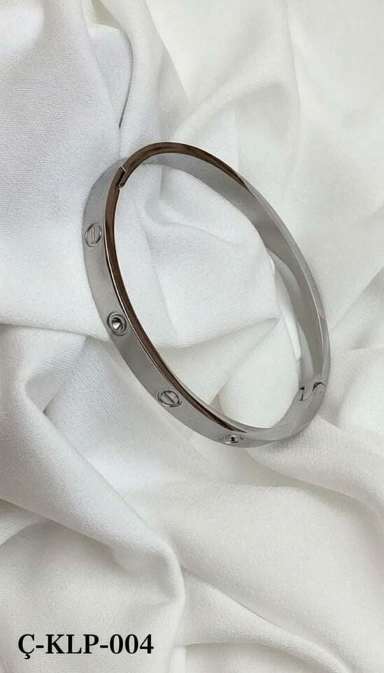 Çelik Silver CRT Model Taşlı Kelepçe