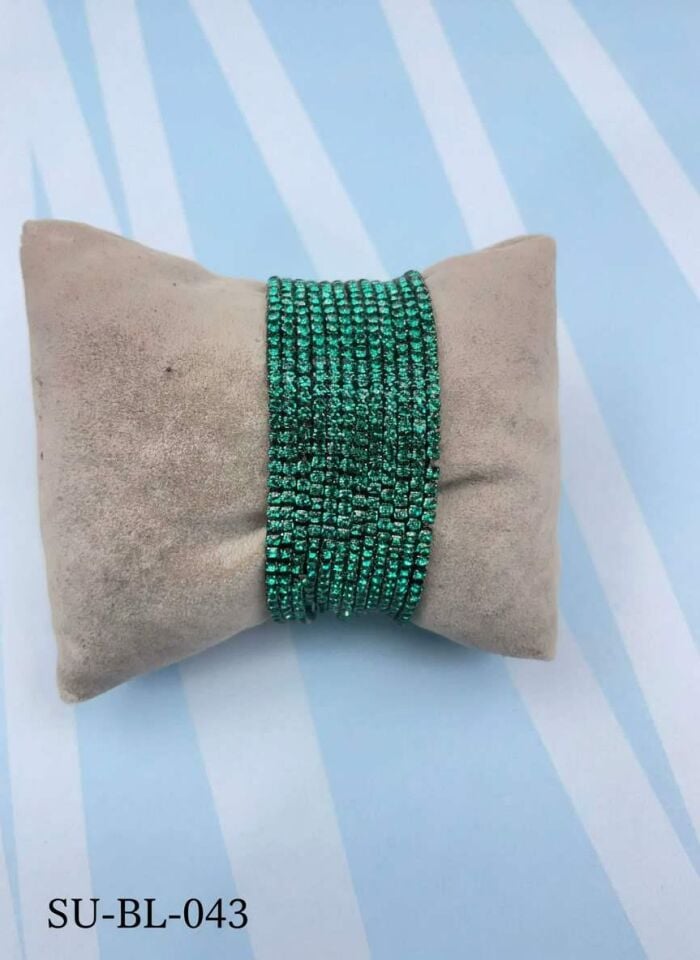 Waterway Colorful Zircon Stone Elastic Bracelet (Price is for one piece) // SU-BL-043