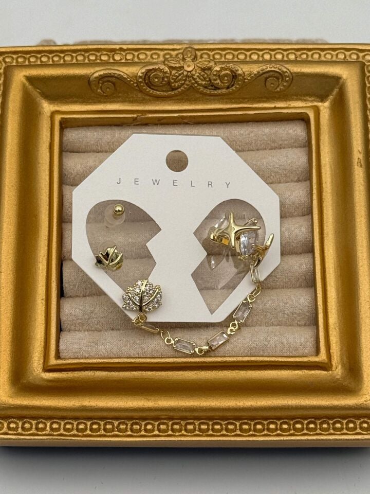 EARCUFF Kıkırdak Set Küpe // EAR-768