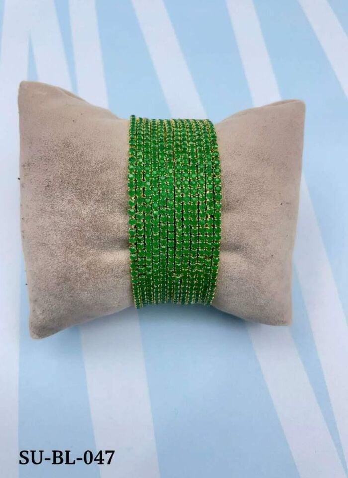 Waterway Colorful Zircon Stone Elastic Bracelet (Price is for one piece) // SU-BL-047