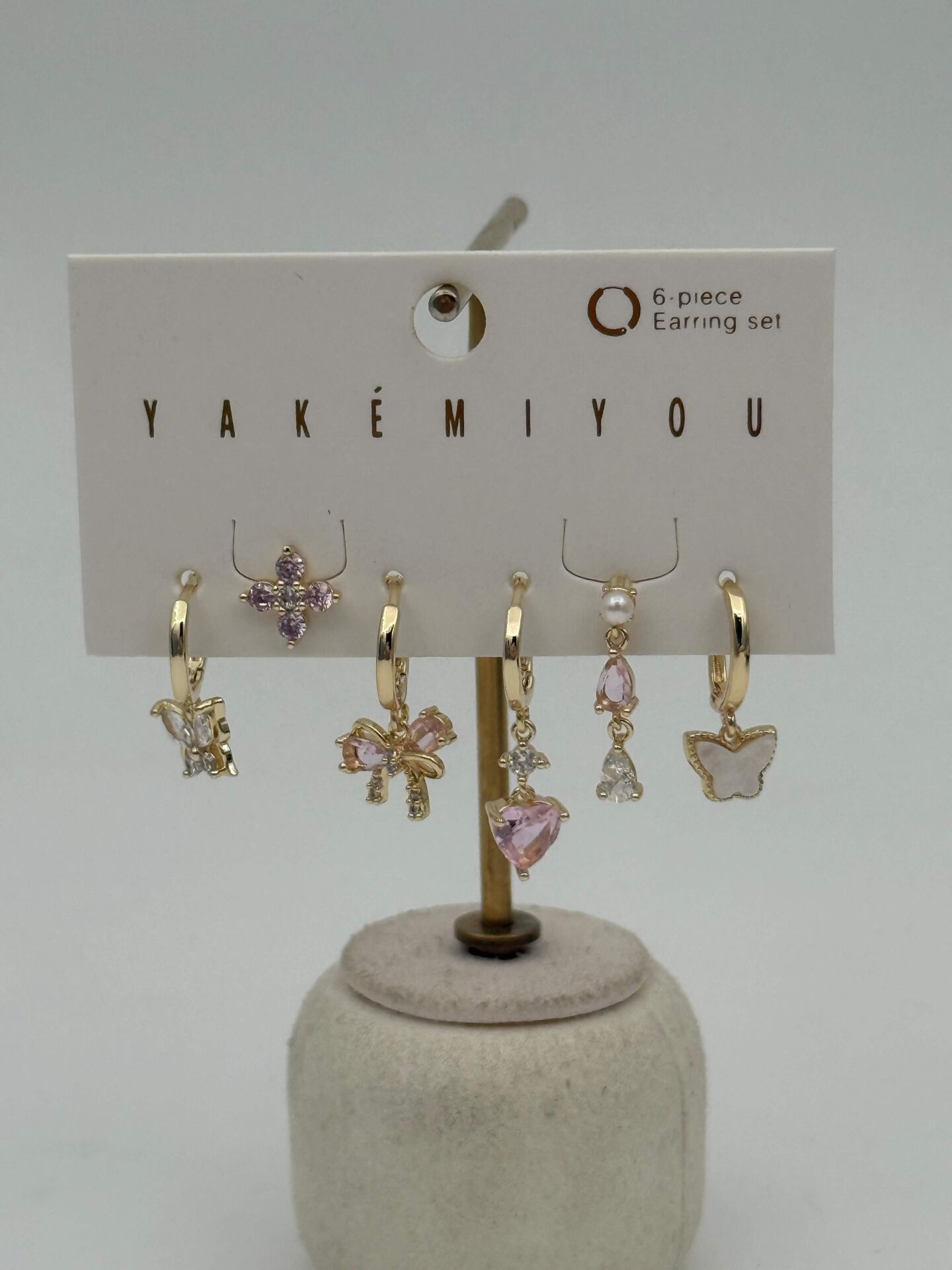 YAKEMIYOU 6'lı Set Küpe // ITHAL-3678