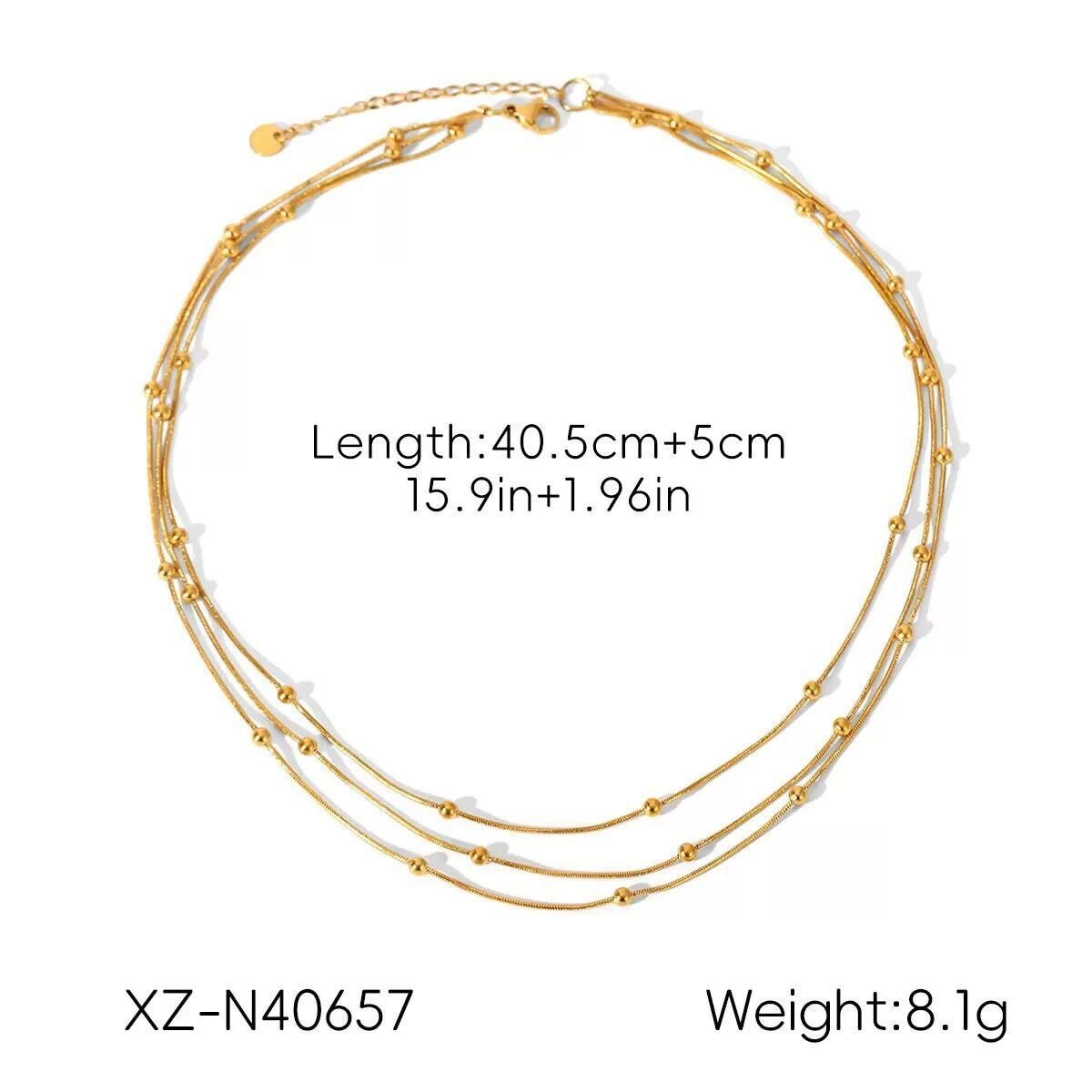 Çelik Kolye 45cm // KOLYE-5632