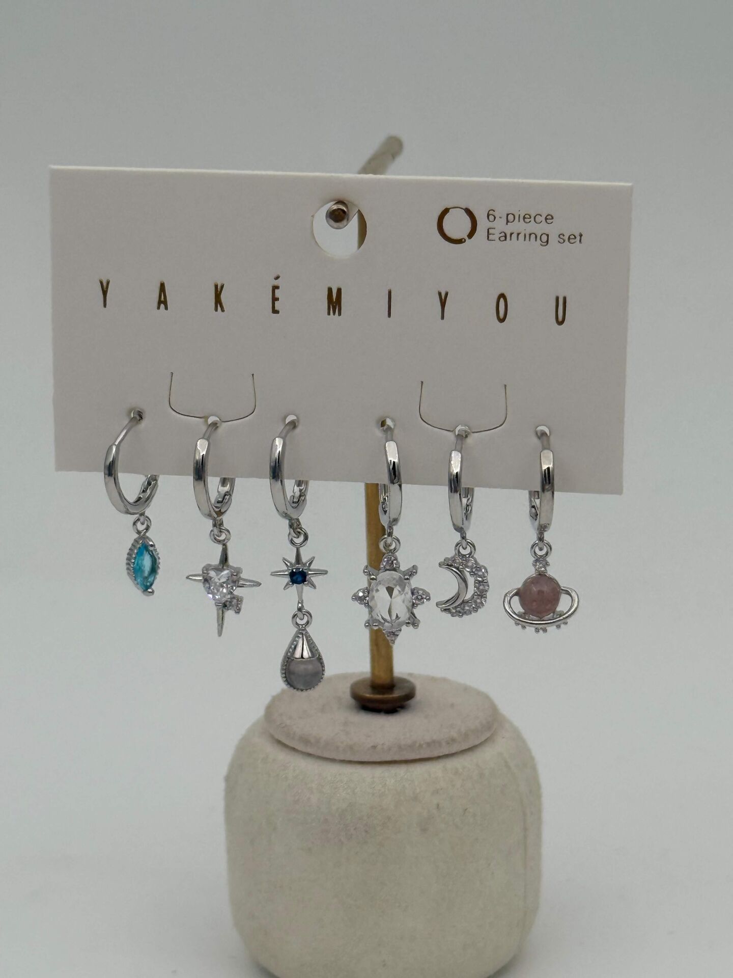 YAKEMIYOU 6'lı Set Küpe // ITHAL-3679