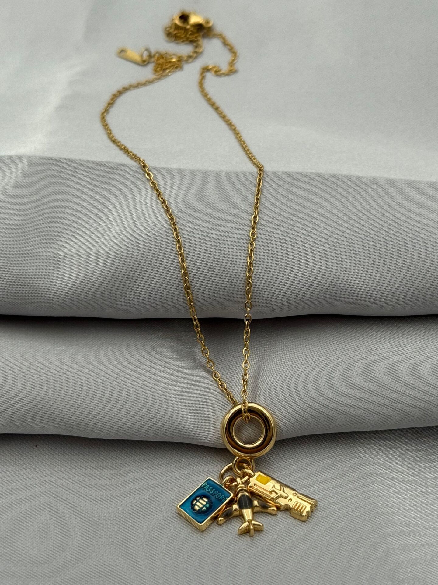 Çelik Kolye 45cm // KOLYE-5373