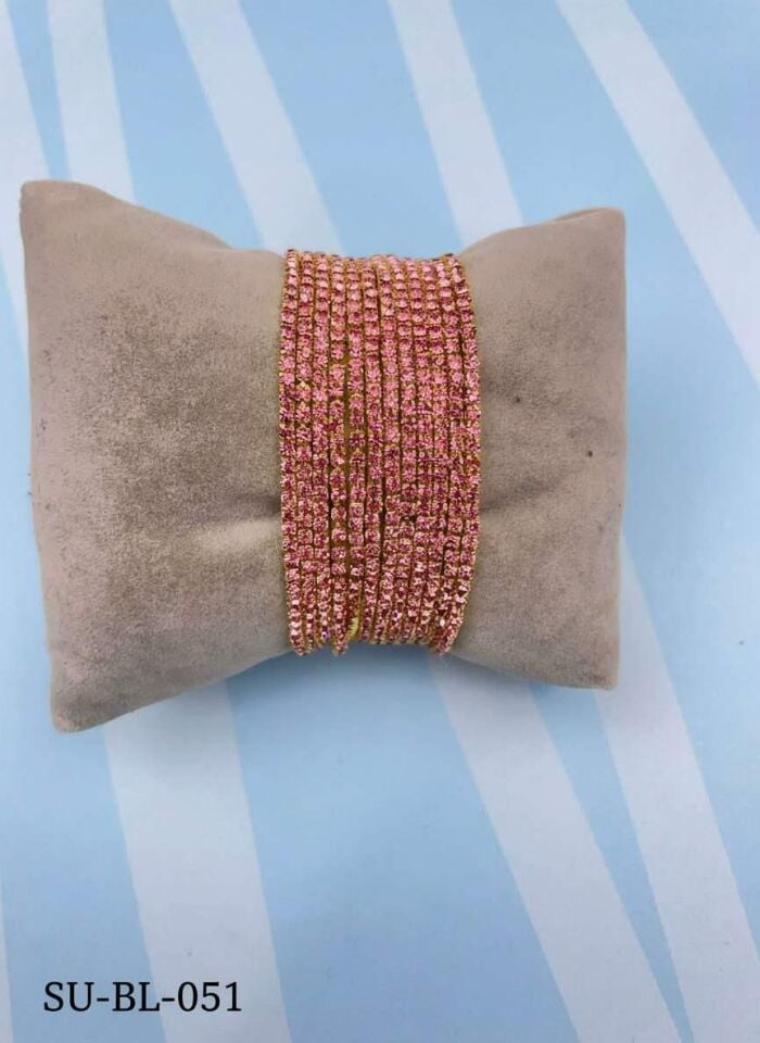 Elastisches Armband mit buntem Zirkonstein von Waterway (Preis gilt für ein Stück) // SU-BL-051