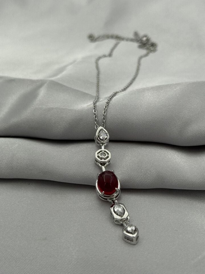 Steel Y Necklace // NECKLACE-5377
