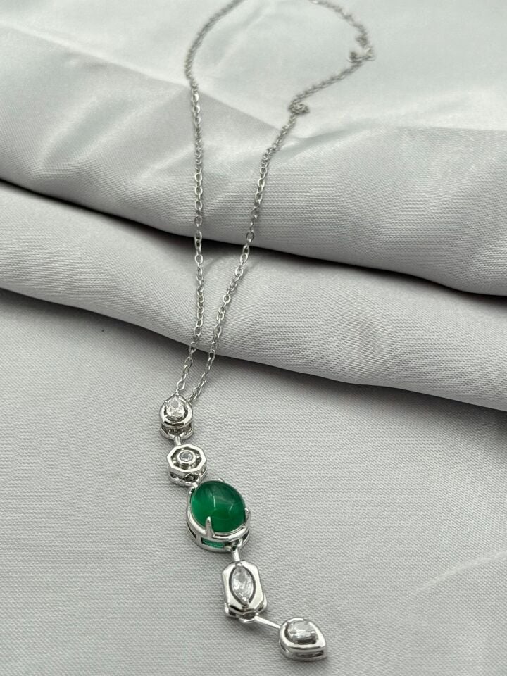 Stahl Y Halskette // NECKLACE-5380