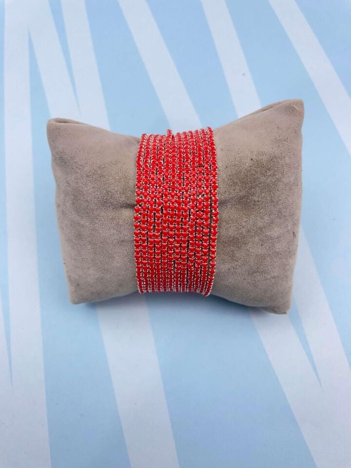 Waterway Colorful Zircon Stone Elastic Bracelet (Price is for one piece) // SU-BL-055