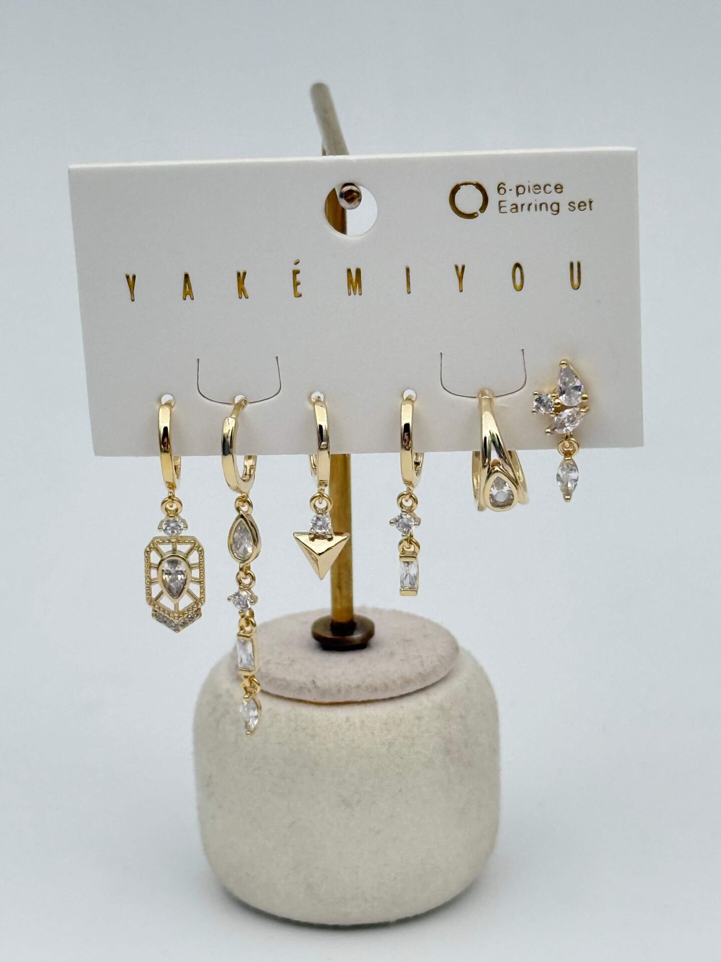 YAKEMIYOU 6'lı Set Küpe // ITHAL-3718