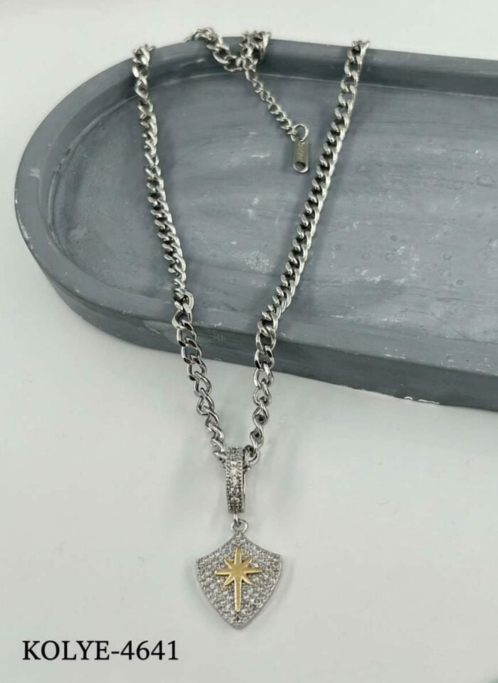 Çelik Kolye 45cm // KOLYE-4641