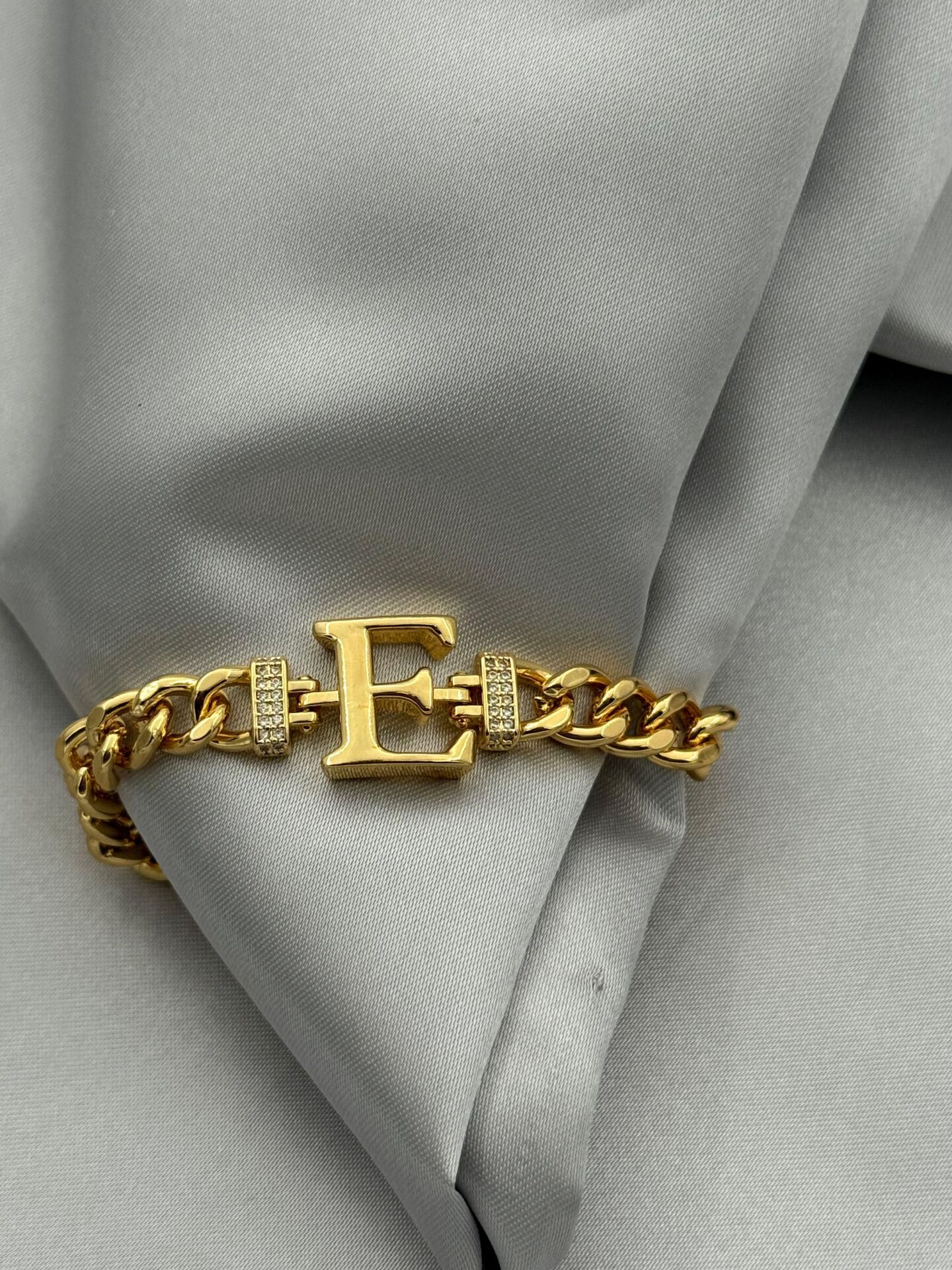 Steel Letter Bracelet // WRIST-5485