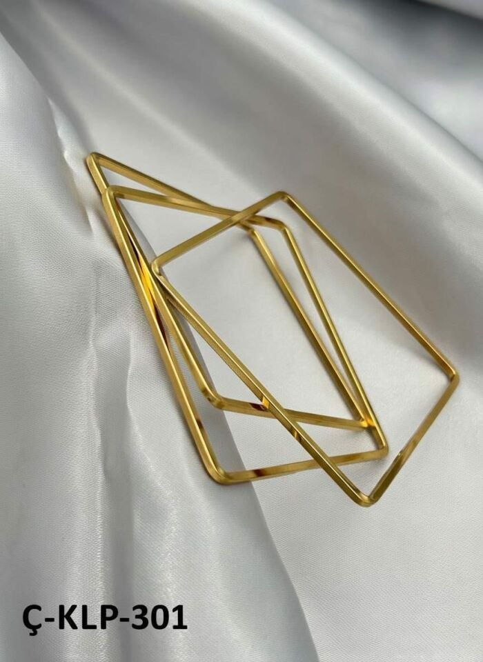 Steel Square Ajda Bracelet 6.5 Size (sold in 3 pieces)