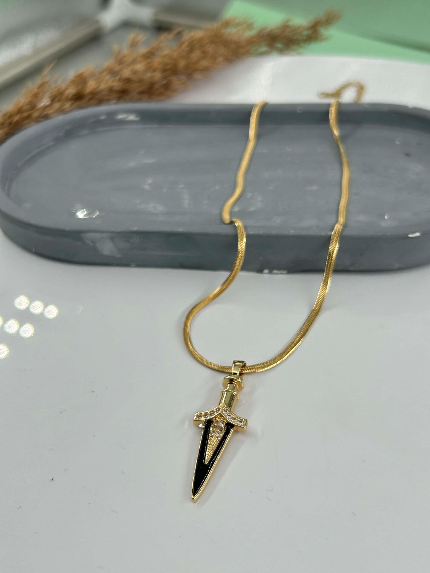 Çelik İtalyan Kolye 45cm // KOLYE-4653