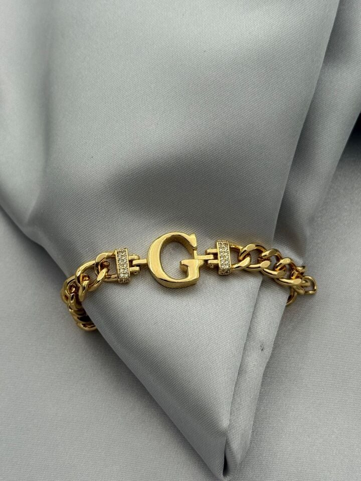 Steel Letter Bracelet // WRIST-5495