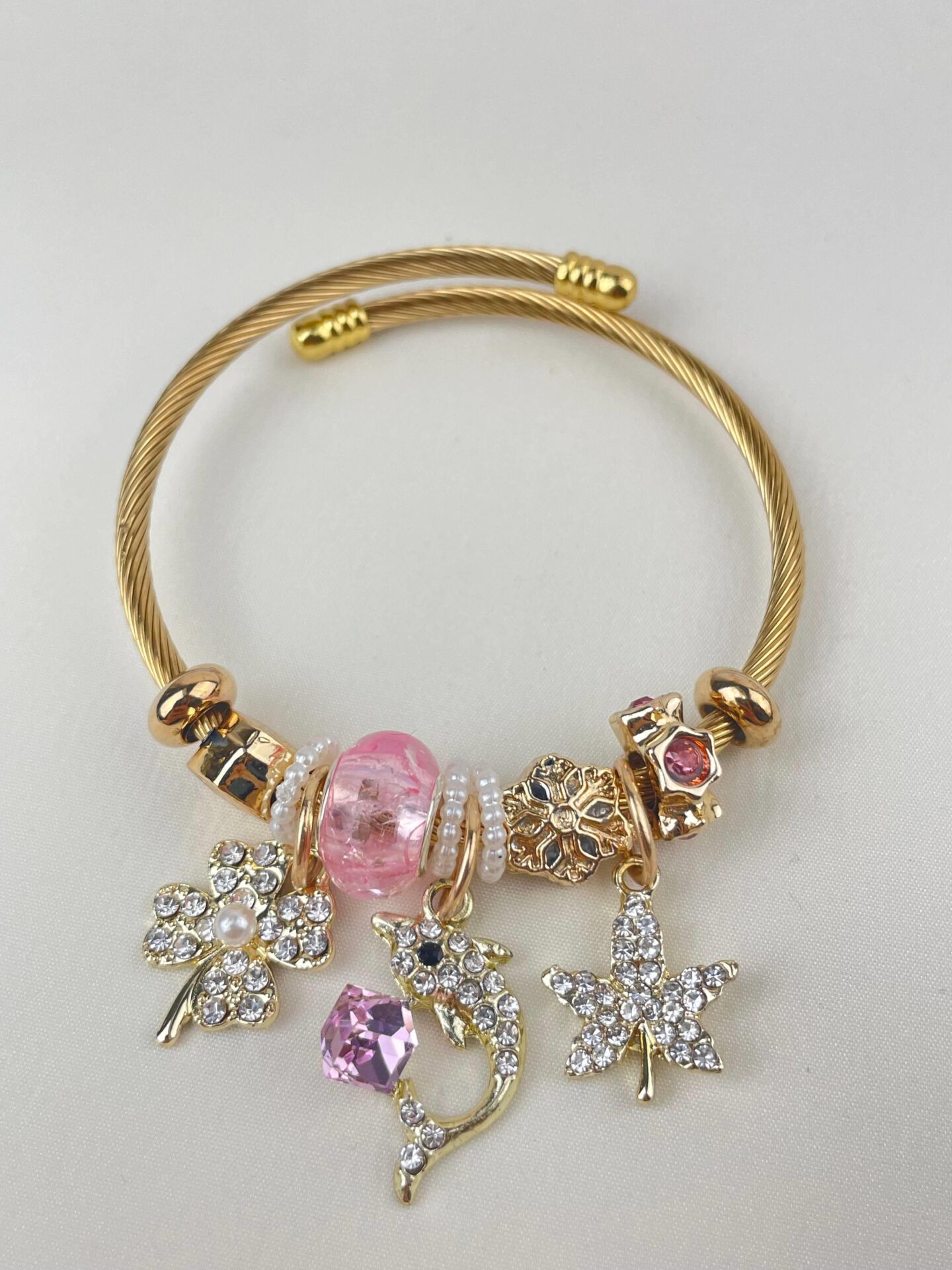 Çelik PNDR Bileklik (Gold) // PANDORA-641