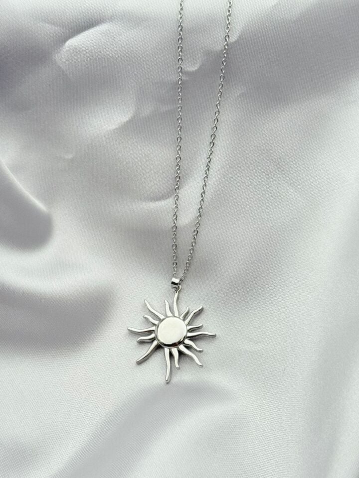 Stahlsonnenkette 45cm // HALSKETTE-5751