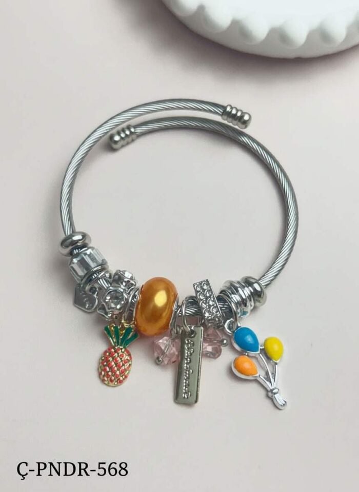 PNDR-Armband aus Stahl (Silber)