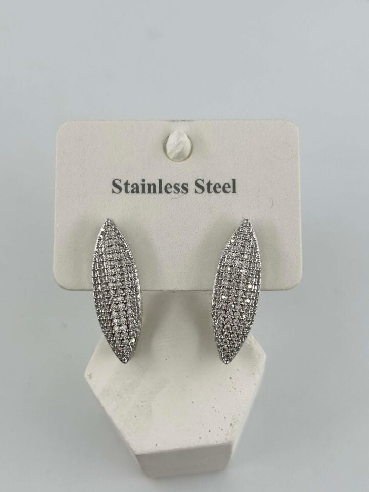 Çelik Silver Küpe// KÜPE-3255