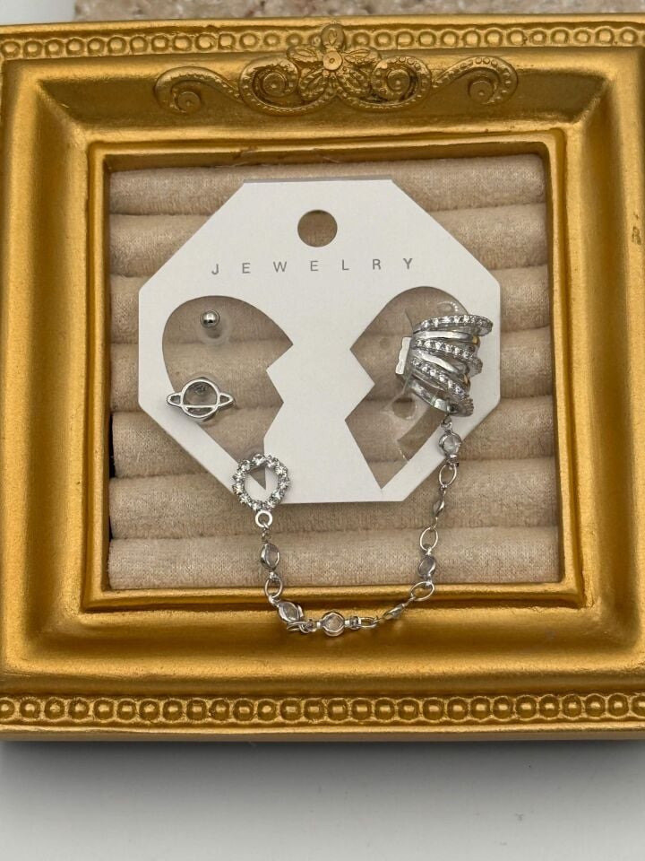 EARCUFF Kıkırdak Set Küpe // EAR-776