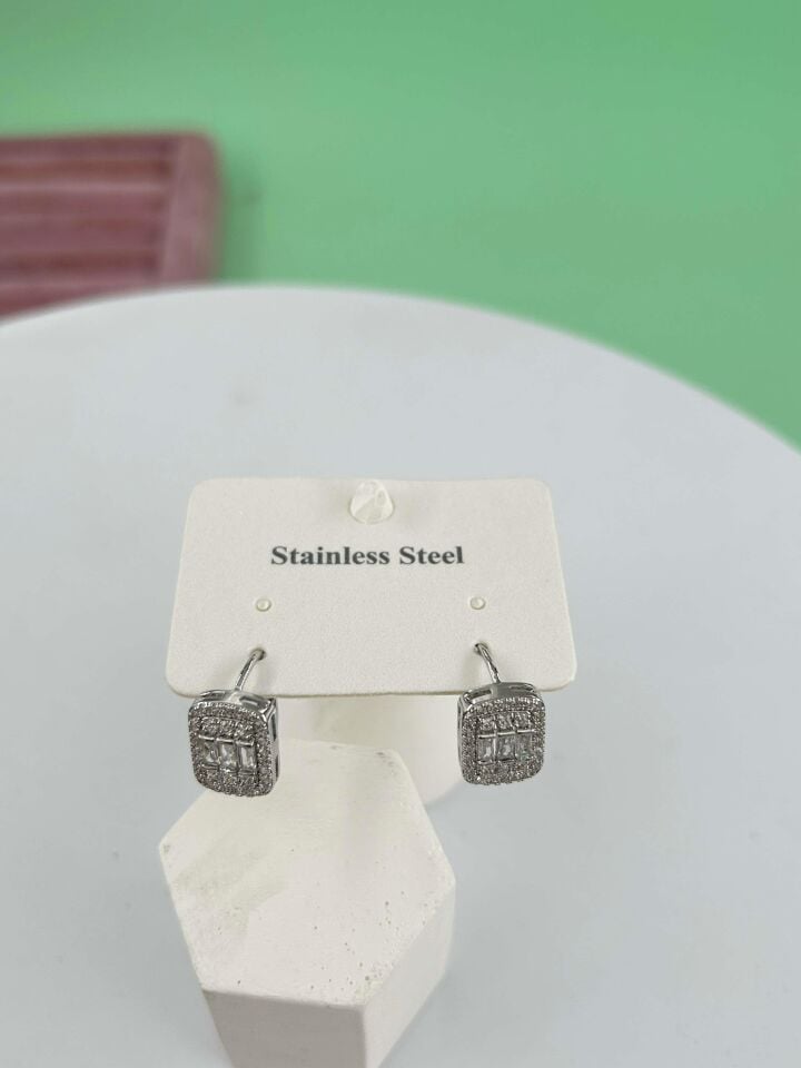 Çelik Silver Küpe// KÜPE-3259