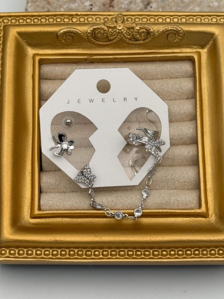 EARCUFF Kıkırdak Set Küpe // EAR-780