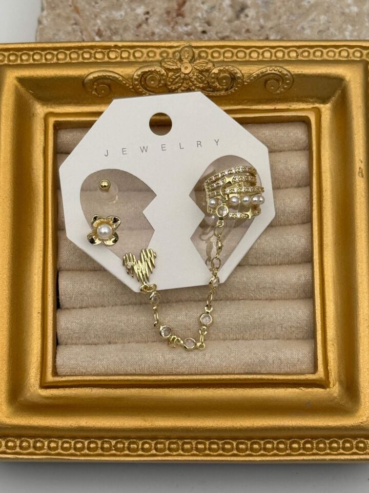 EARCUFF Kıkırdak Set Küpe // EAR-781