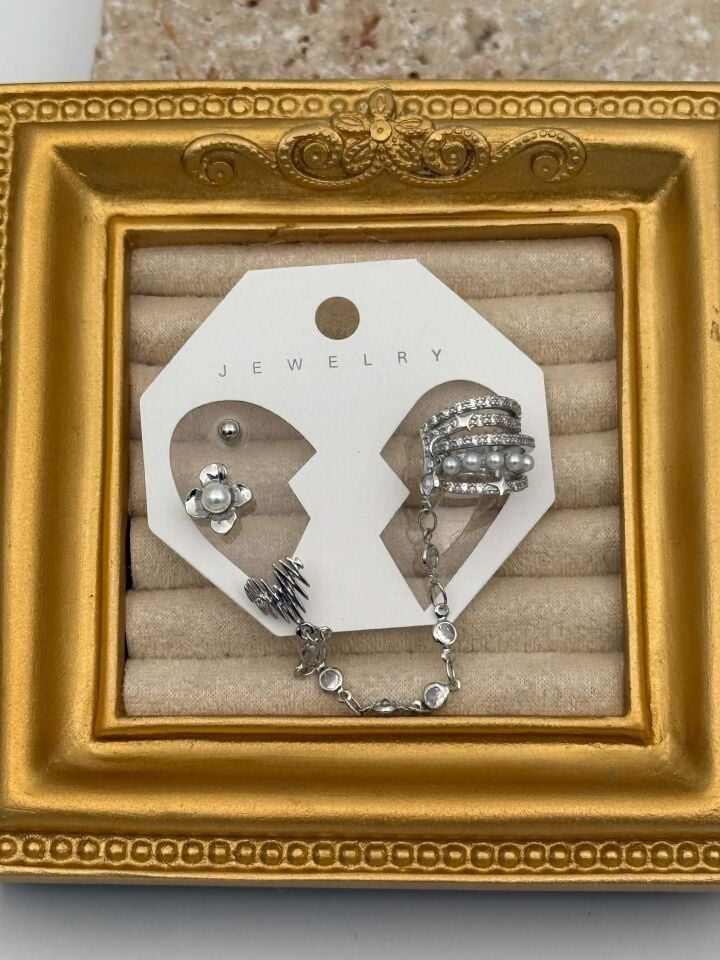 EARCUFF Kıkırdak Set Küpe // EAR-783